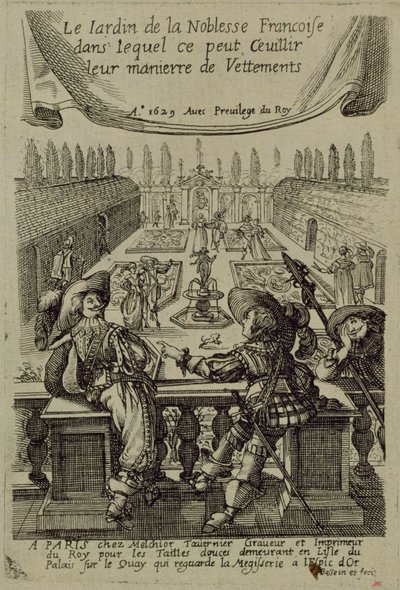 Il giardino della nobiltà francese, c.1640 da Abraham Bosse